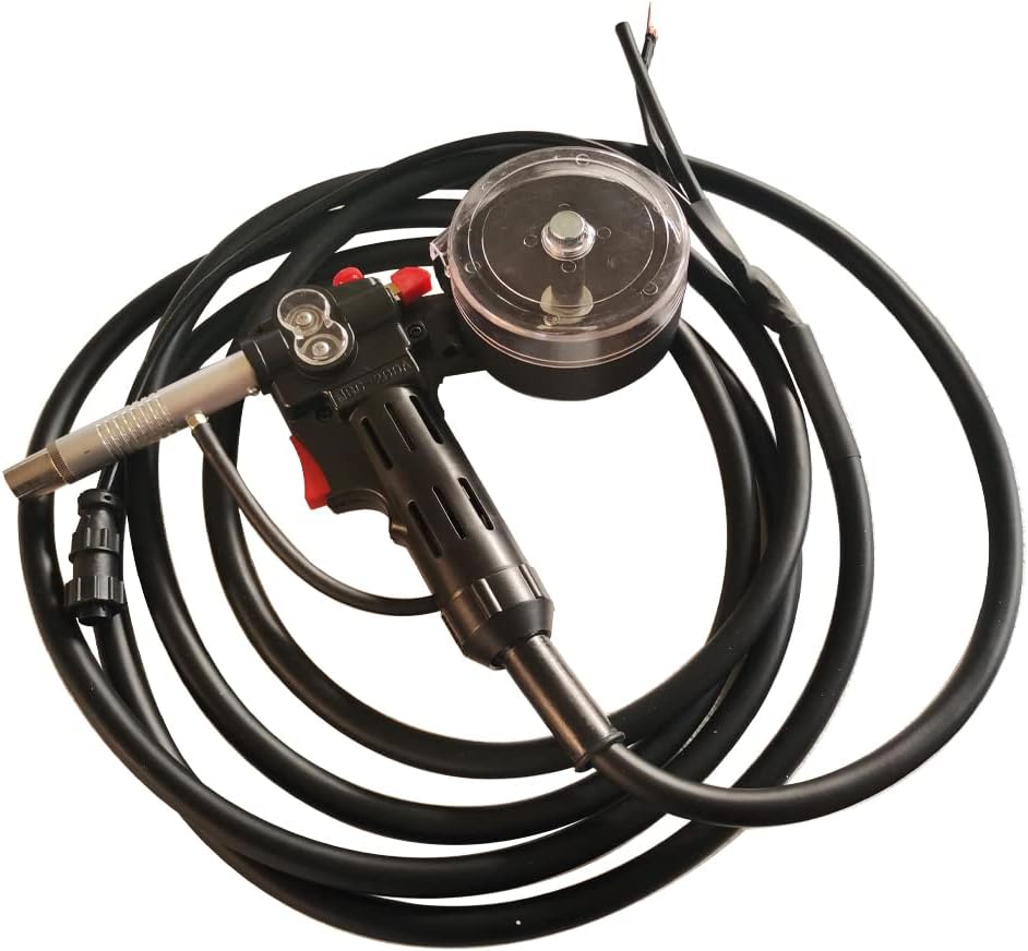 Aluminum Spool Gun Fit Miller 210 Spoolmate 3035 5M Cable DC24V Welding Spool Gun MIG Torch for Manufacture Maintenance